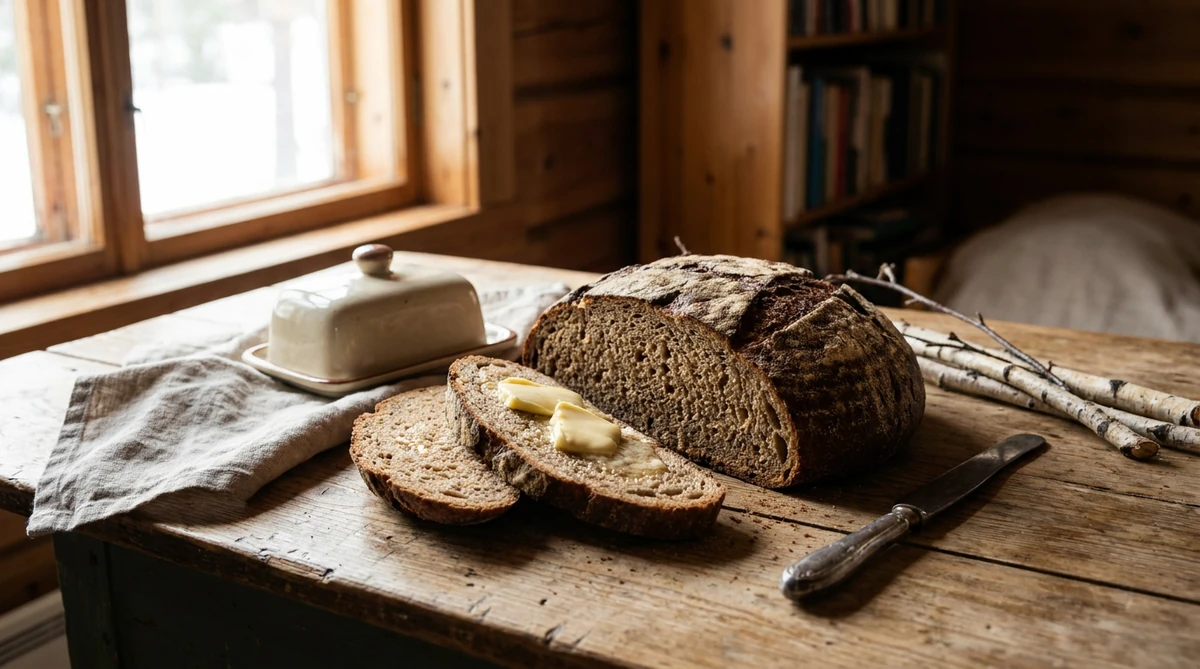 hapanjuuriruisleipä resepti tarjoiltuna