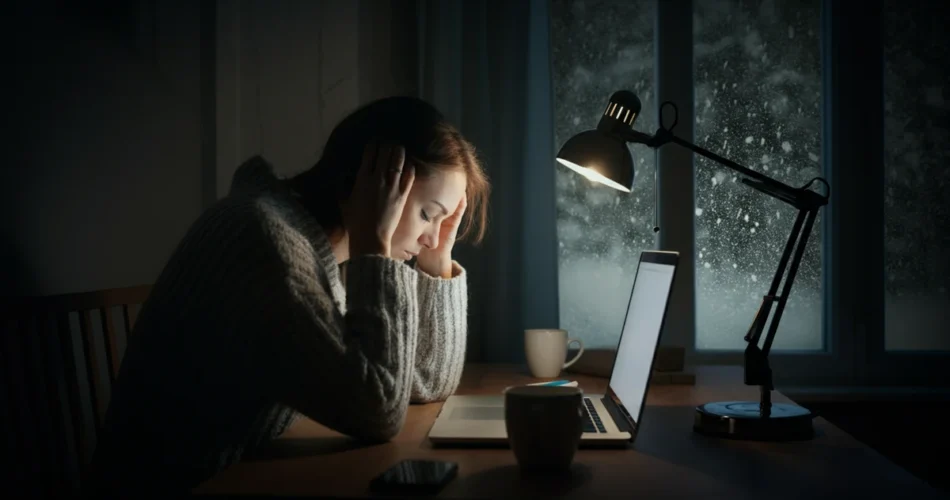 Kaamosväsymys vai burnout työpöydän ääressä pohdittavana