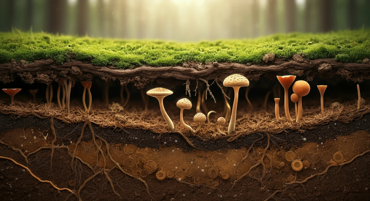 Metsämaan mikrobiomi poikkileikkauksessa