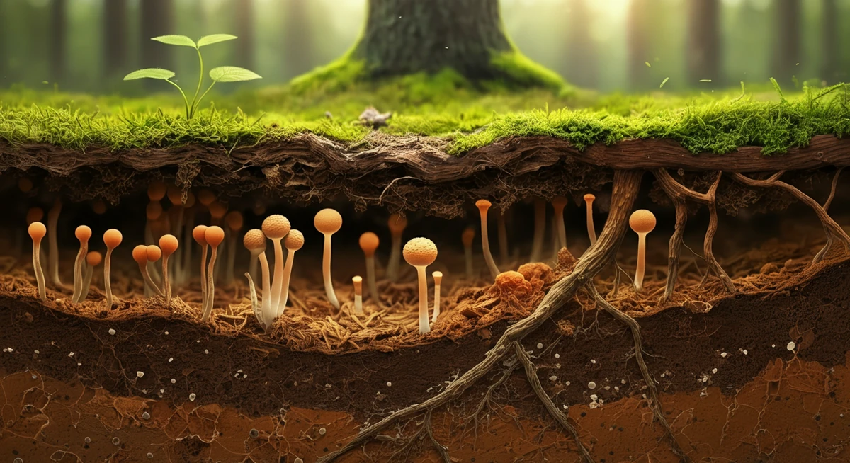 Metsämaan mikrobiomi poikkileikkauksessa