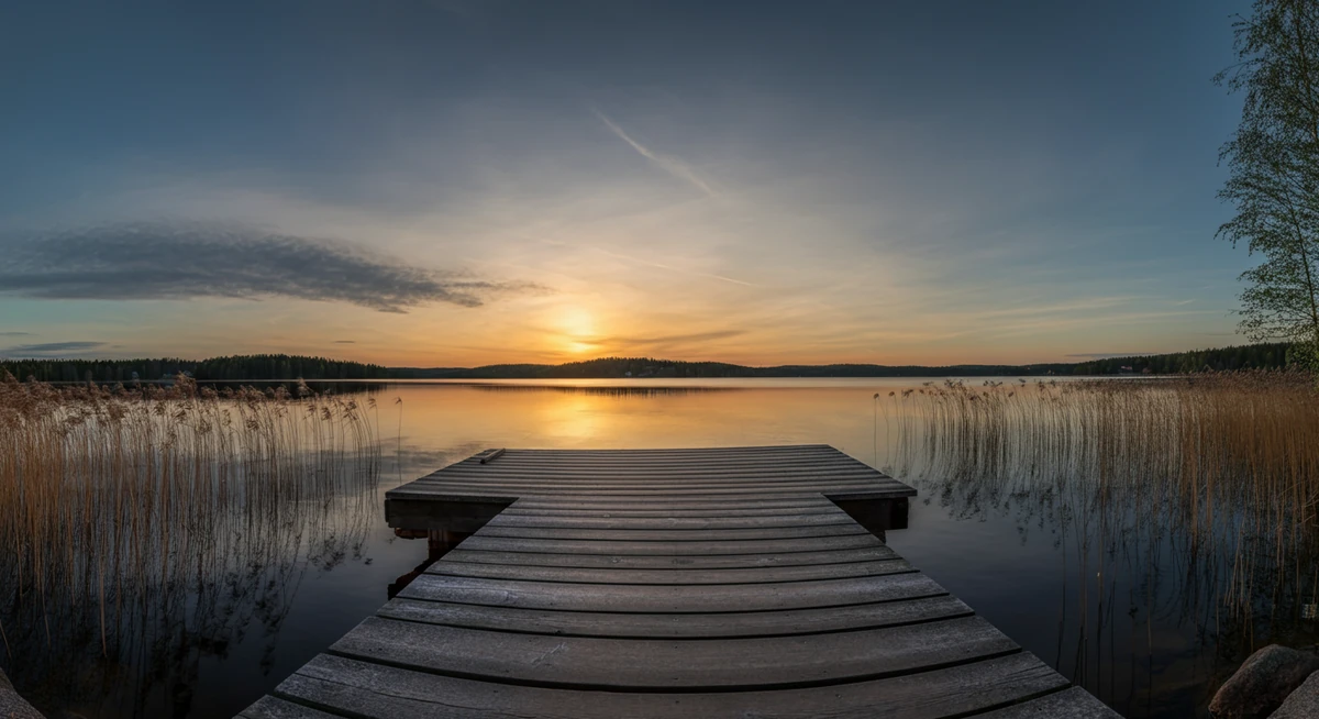 saunalaituri uintia varten mökillä