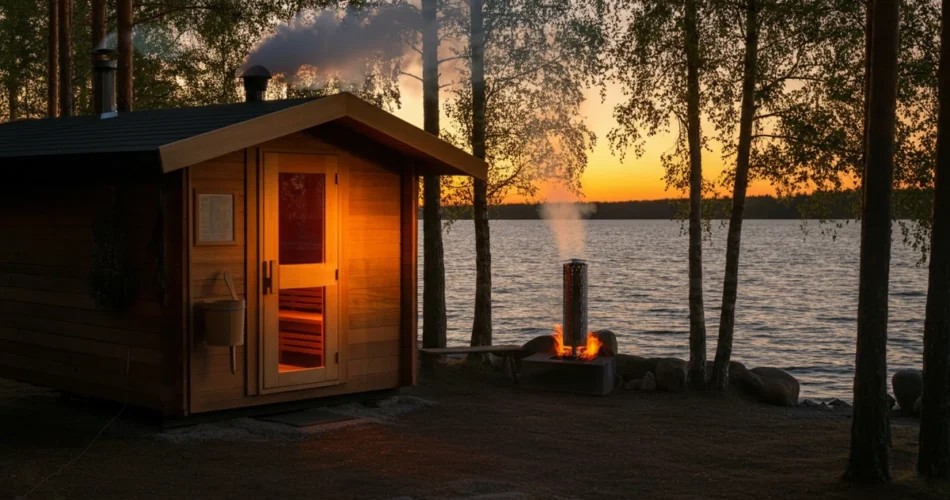 mökkisauna perinteet puulämmitteinen sauna järvellä