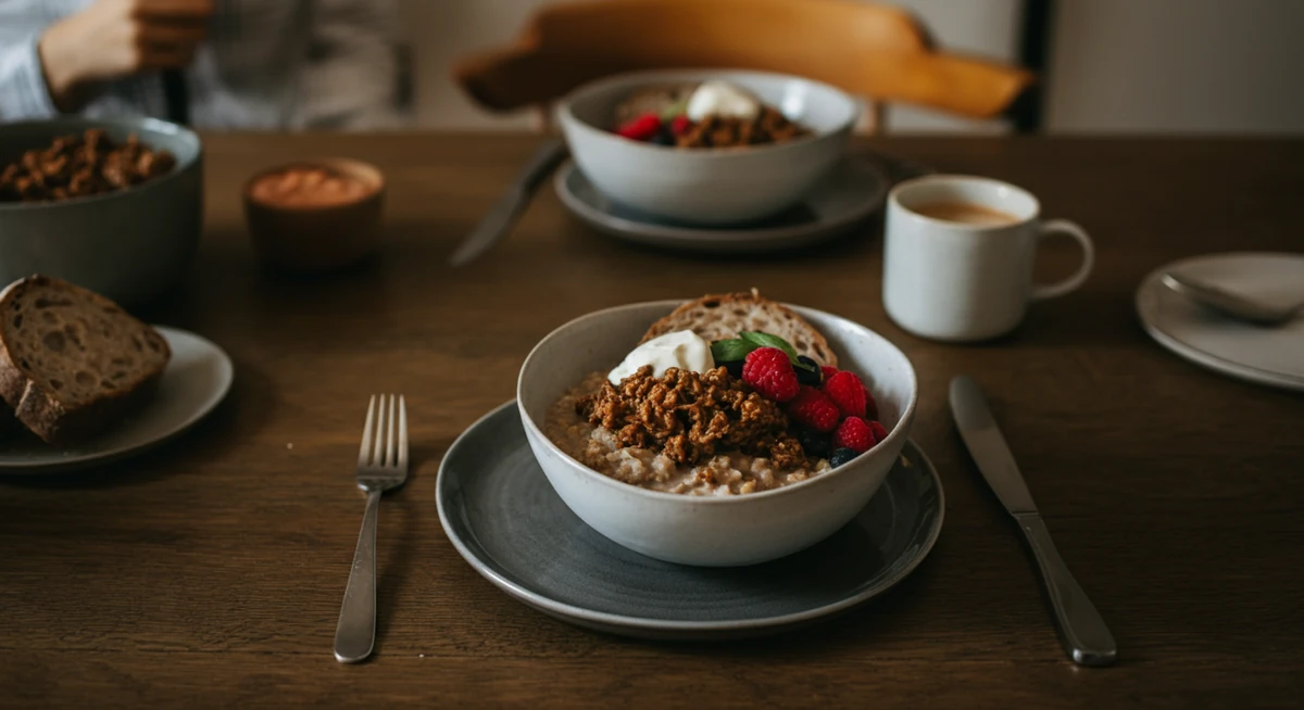 nyhtökaura bowl resepti tarjoiltuna