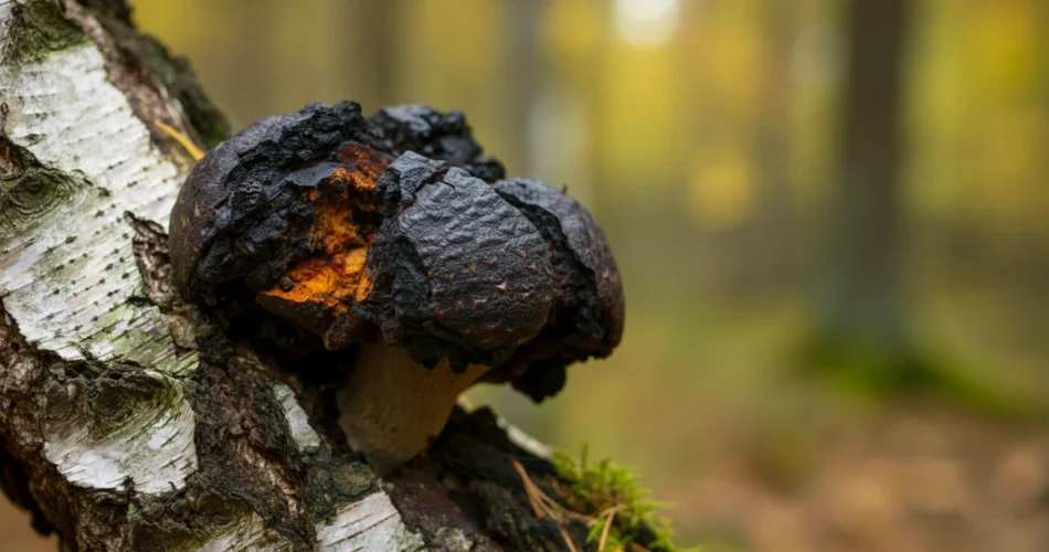 Pakurikääpä terveys – chaga kasvaa koivulla suomalaisessa metsässä
